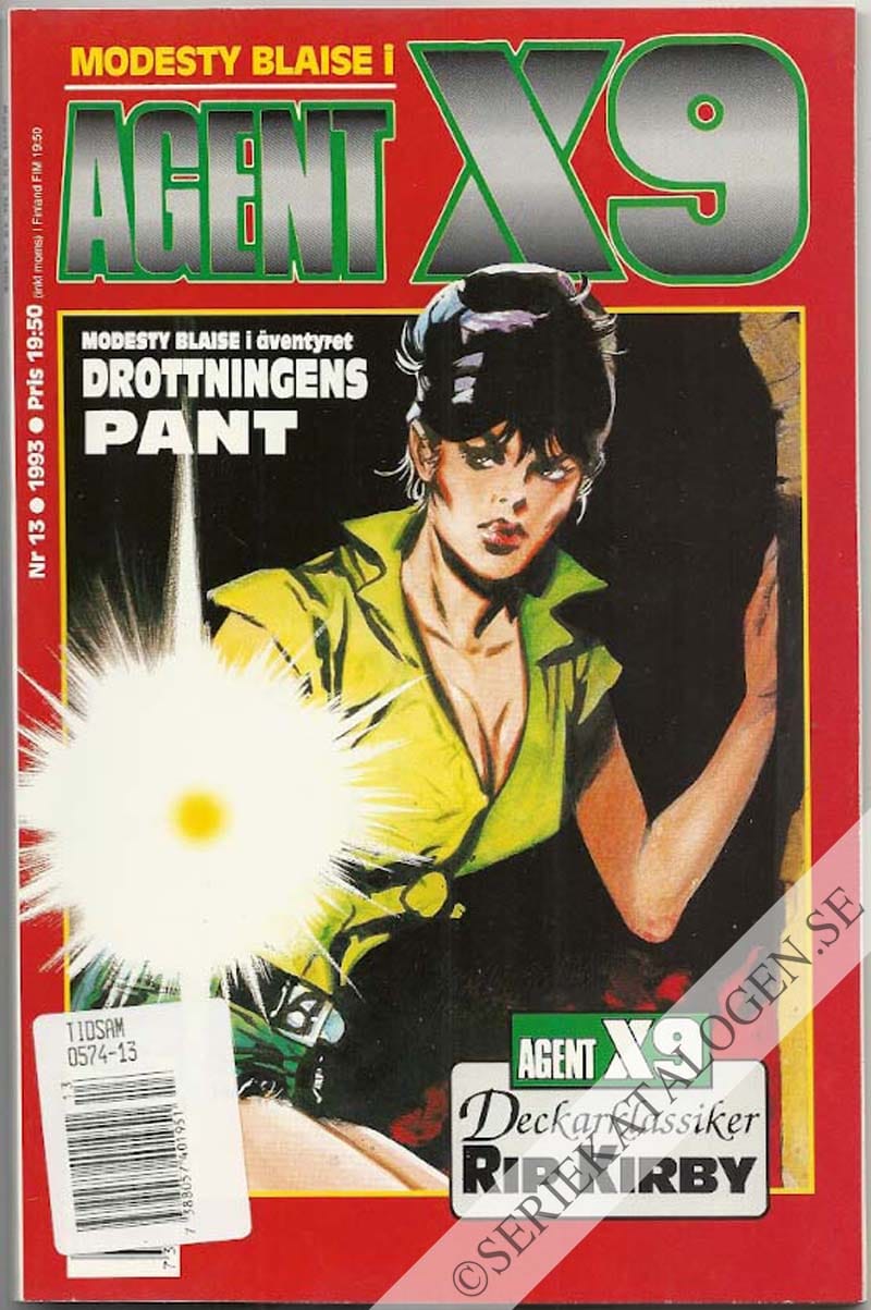 Framsida på Agent X9 #13 (1993)