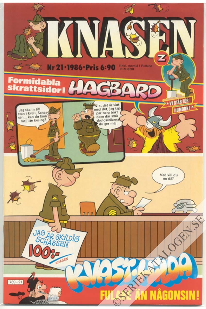 Framsida på Knasen #21 (1986)