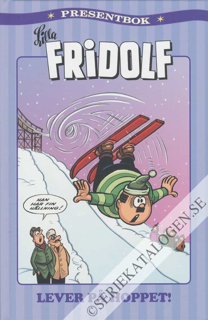 Framsida på Lilla Fridolf presentbok Lever på hoppet! (2022)