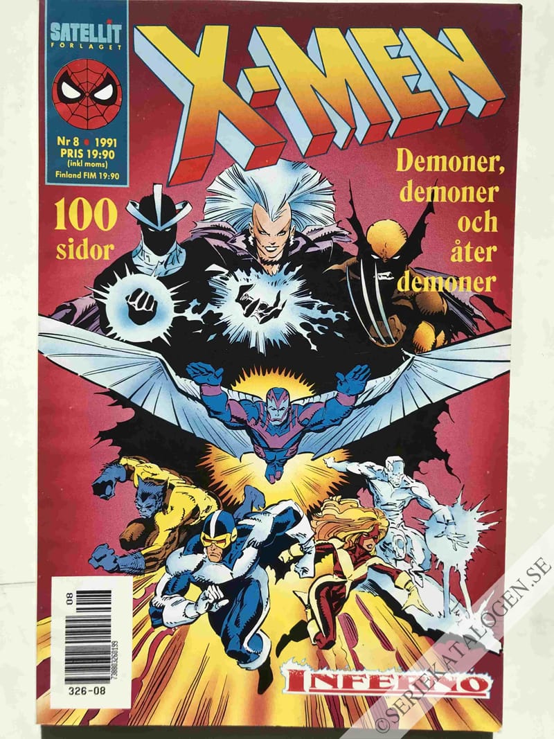 Framsida på X-Men #8 (1991)