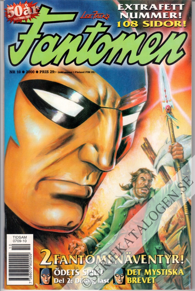 Framsida på Fantomen #10 (2000)
