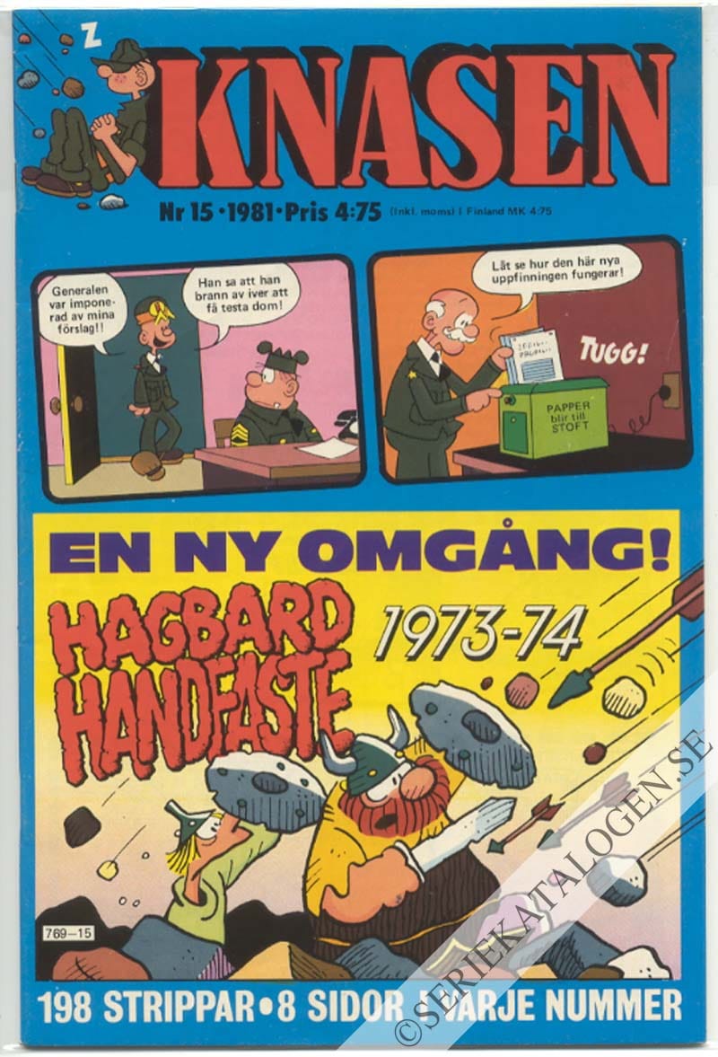 Framsida på Knasen #15 (1981)