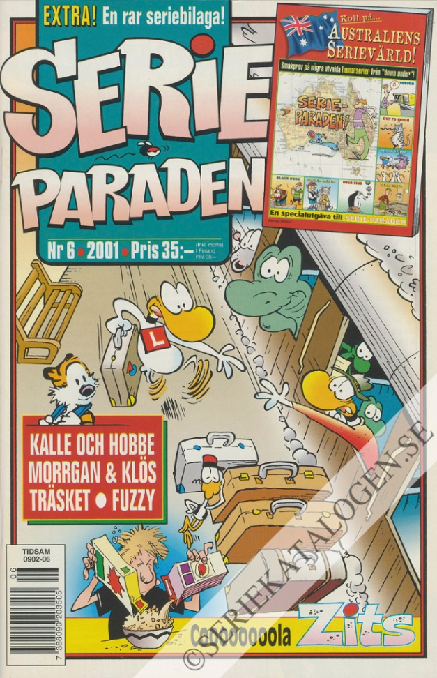 Framsida på Serie-paraden #6 (2001)