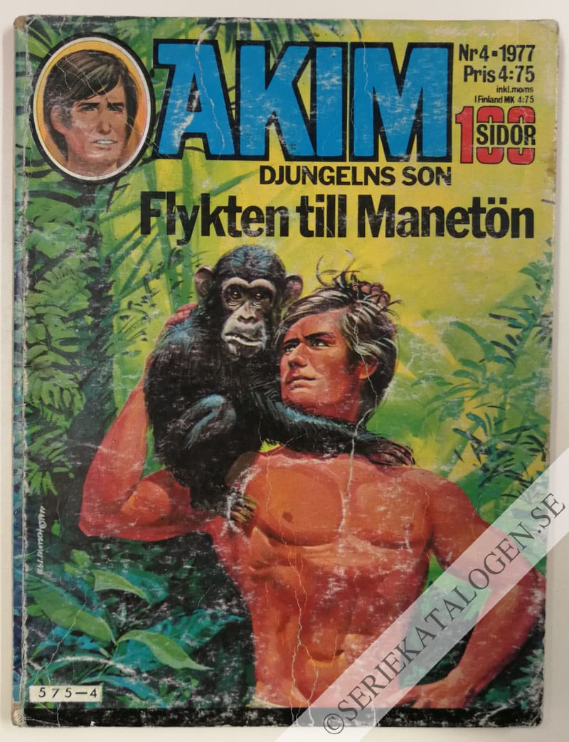 Framsida på Akim - djungelns son #4 (1977)