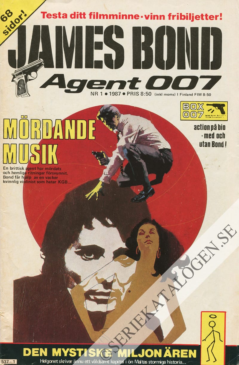 Framsida på James Bond agent 007 #1 (1987)