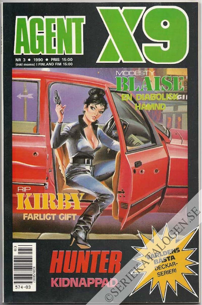 Framsida på Agent X9 #3 (1990)