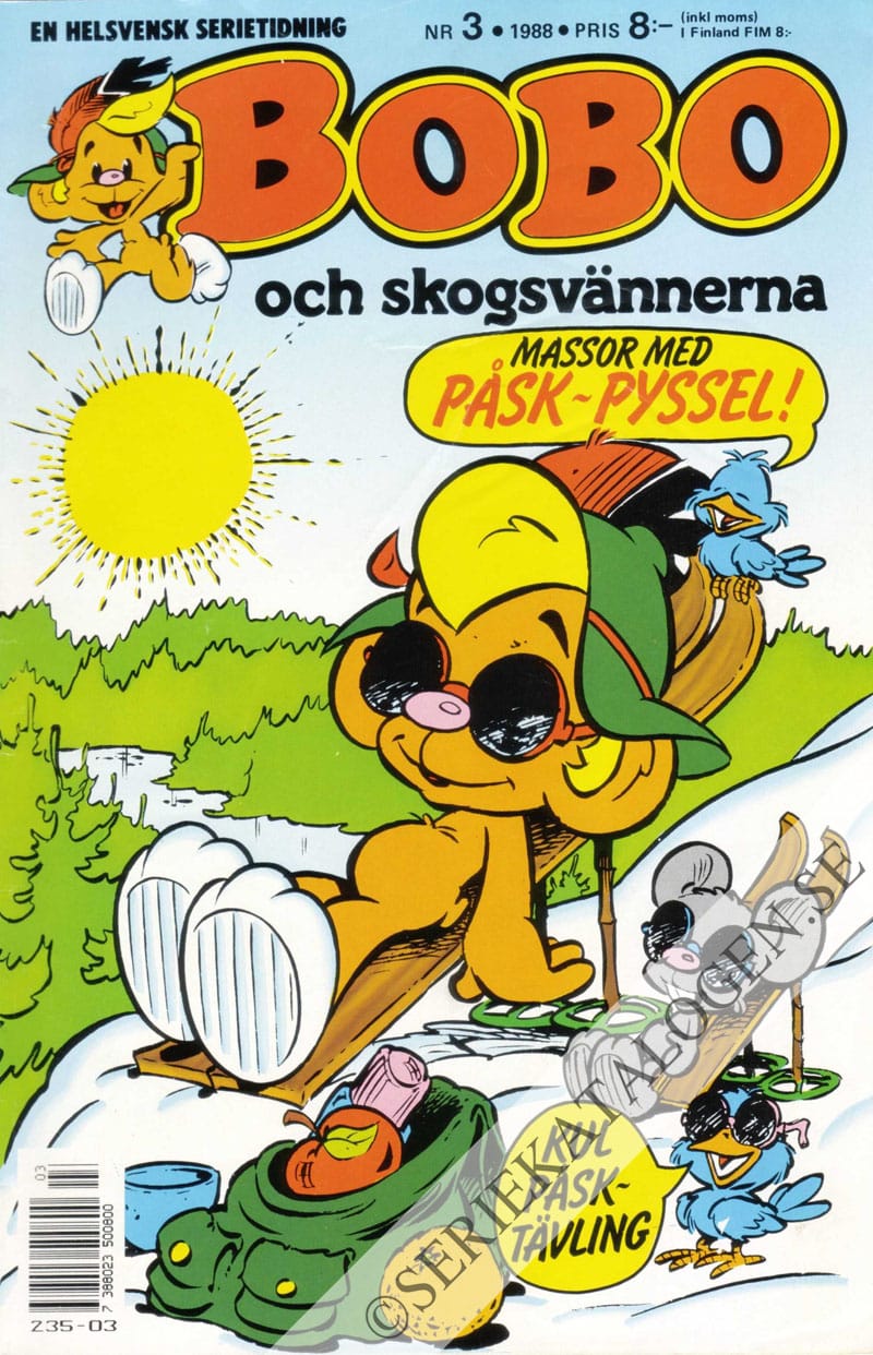 Framsida på Bobo #3 (1988)