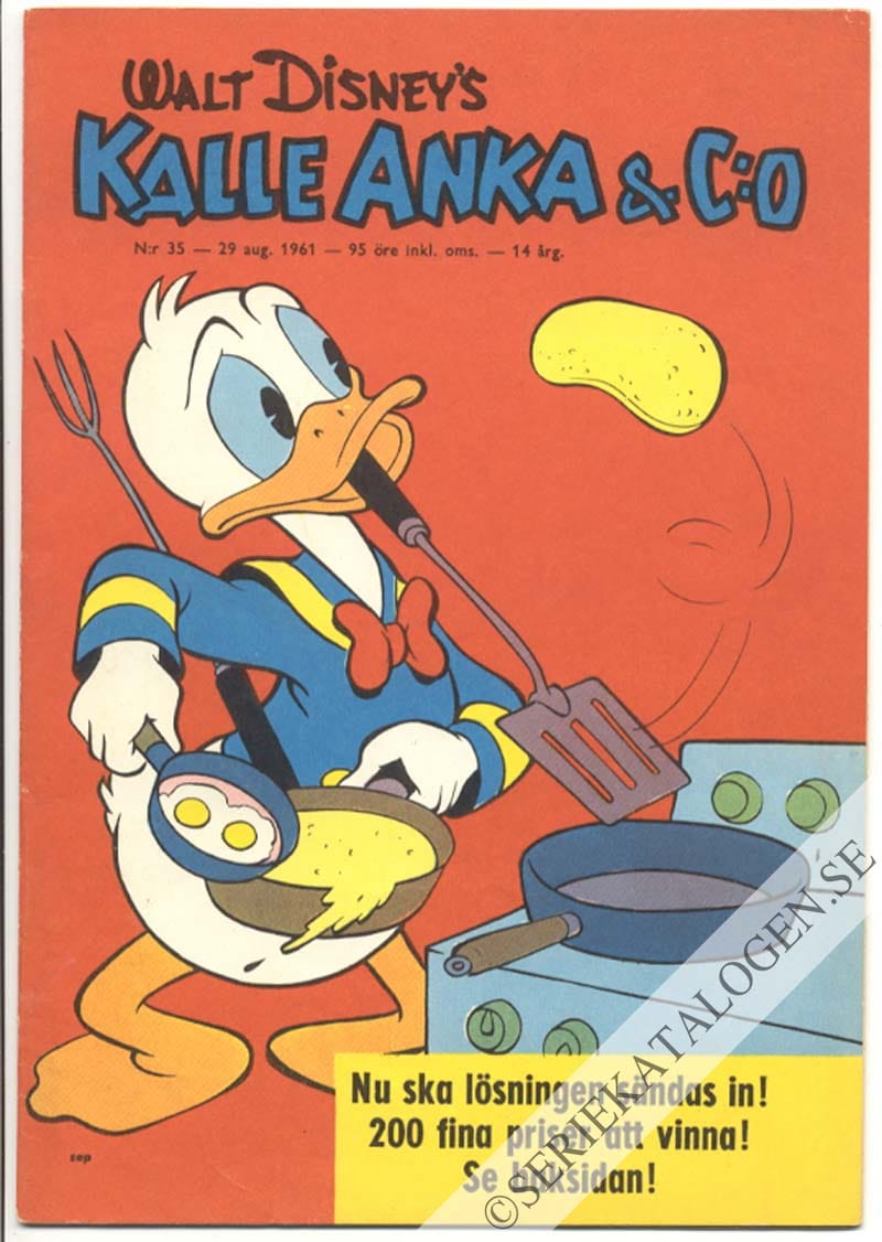 Framsida på Kalle Anka & C:o #35 (1961)