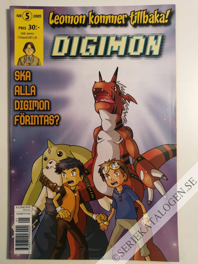 Framsida på Digimon - digital monsters Ska alla Digimon förintas? (2005)