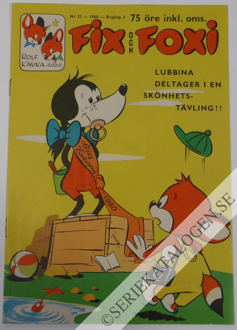 Framsida på Fix och Foxi #21 (1960)