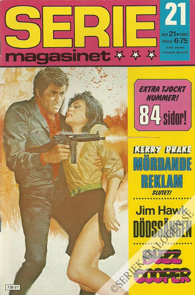 Framsida på Seriemagasinet #21 (1981)
