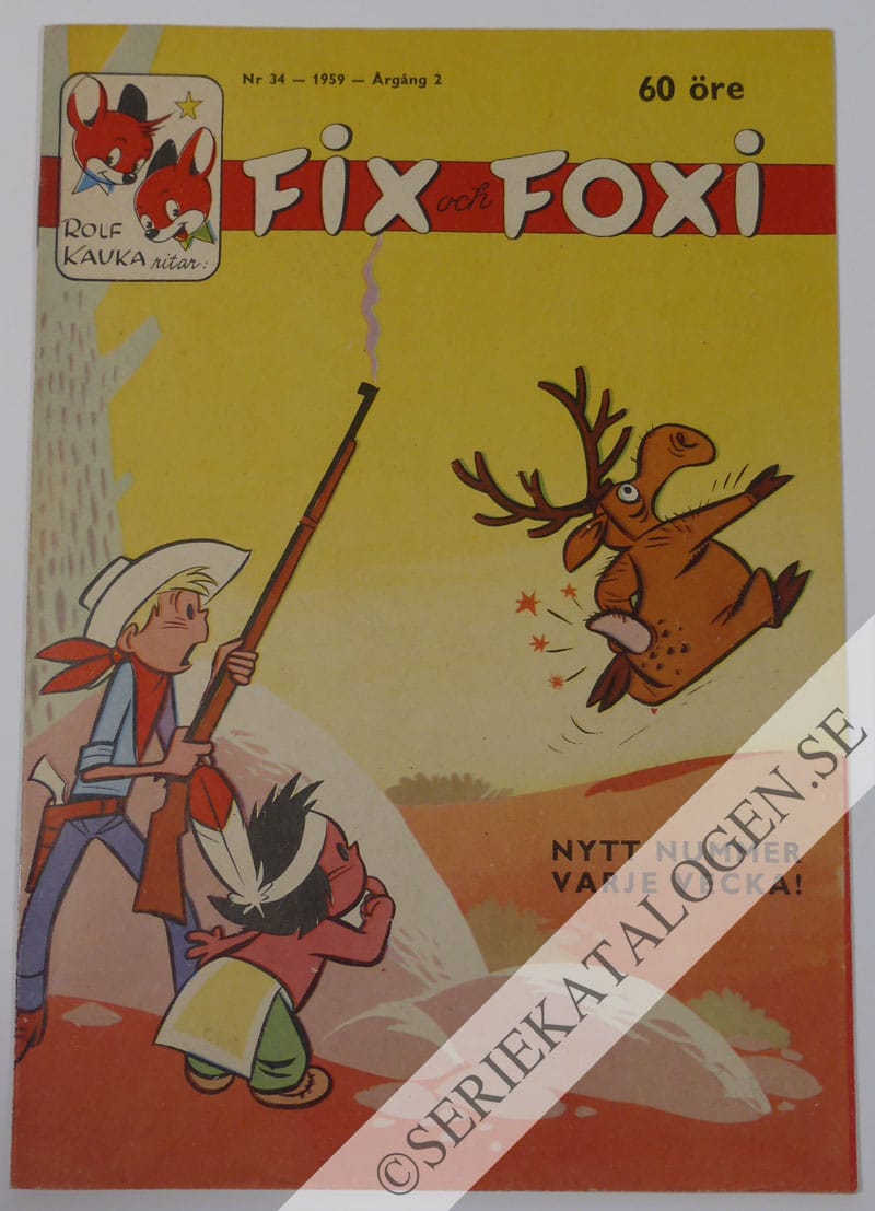 Framsida på Fix och Foxi #34 (1959)