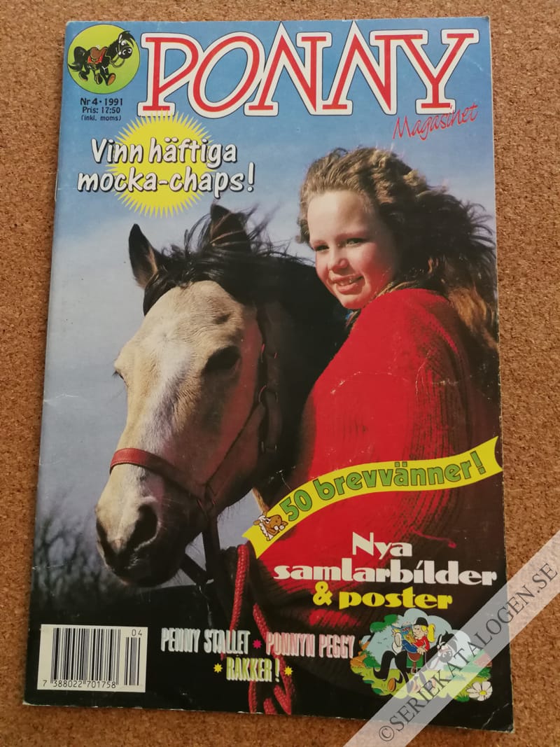 Framsida på Ponny-magasinet #4 (1991)