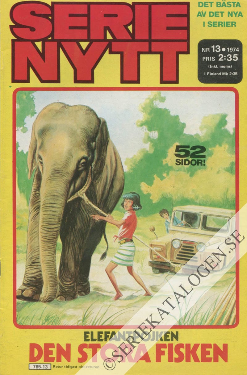 Framsida på Serie-Nytt #13 (1974)