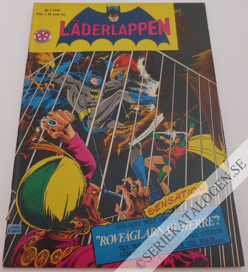 Framsida på Läderlappen och Robin #7 (1966)