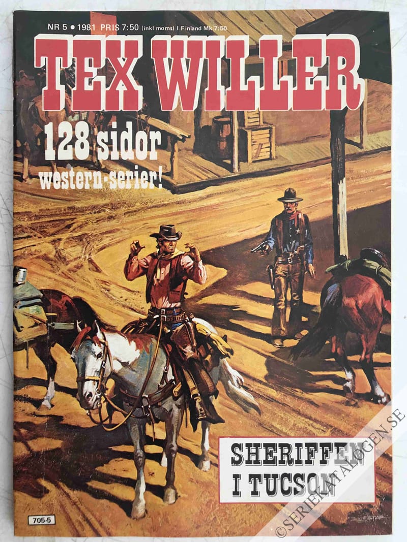 Framsida på Tex Willer #5 (1981)