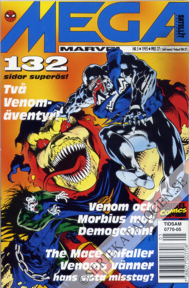Framsida på Mega Marvel Venom (1995)