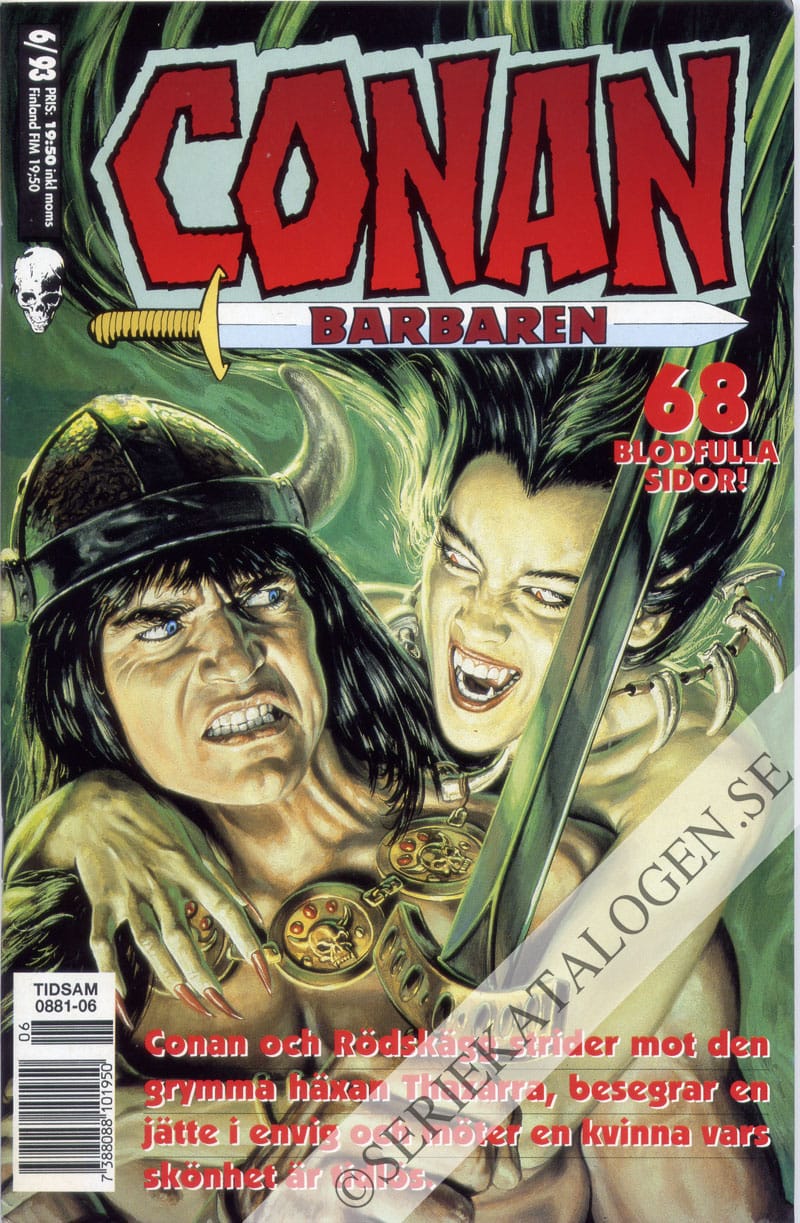 Framsida på Conan barbaren #6 (1993)