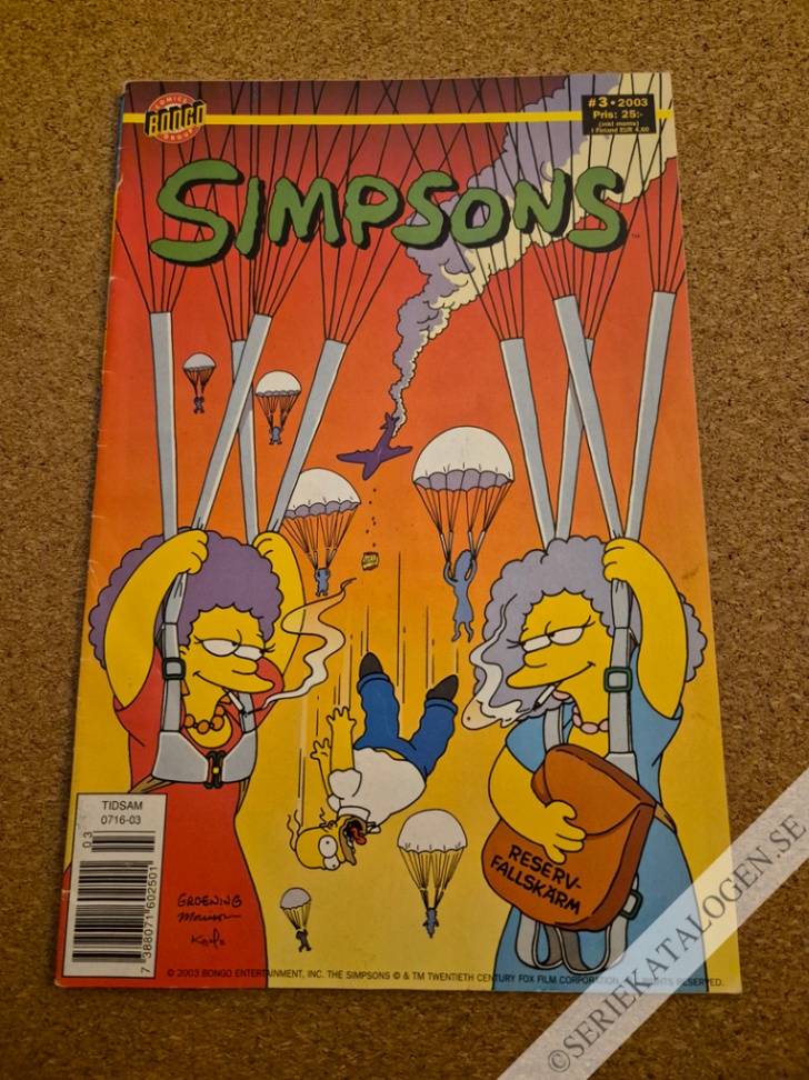 Framsida på Simpsons #3 (2003)