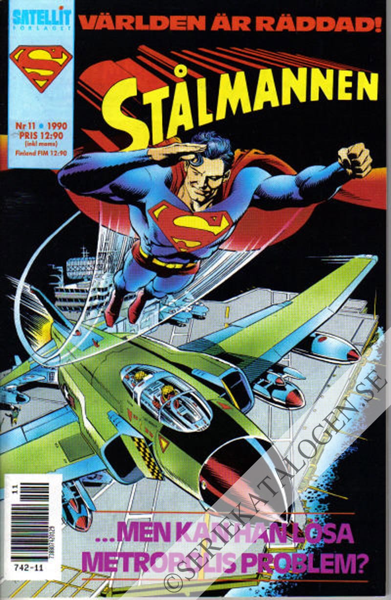 Framsida på Stålmannen #11 (1990)