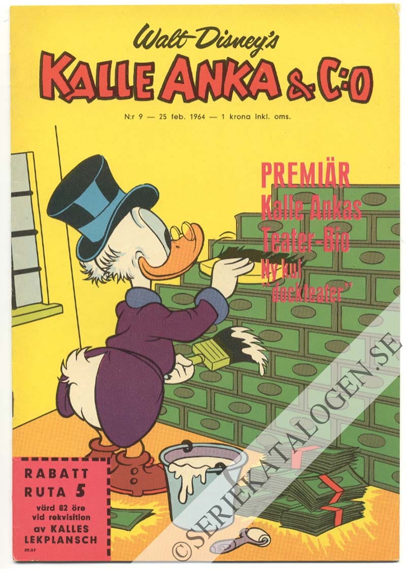 Framsida på Kalle Anka & C:o #9 (1964)