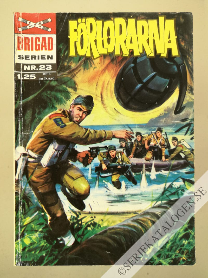 Framsida på Brigadserien Förlorarna (1968)