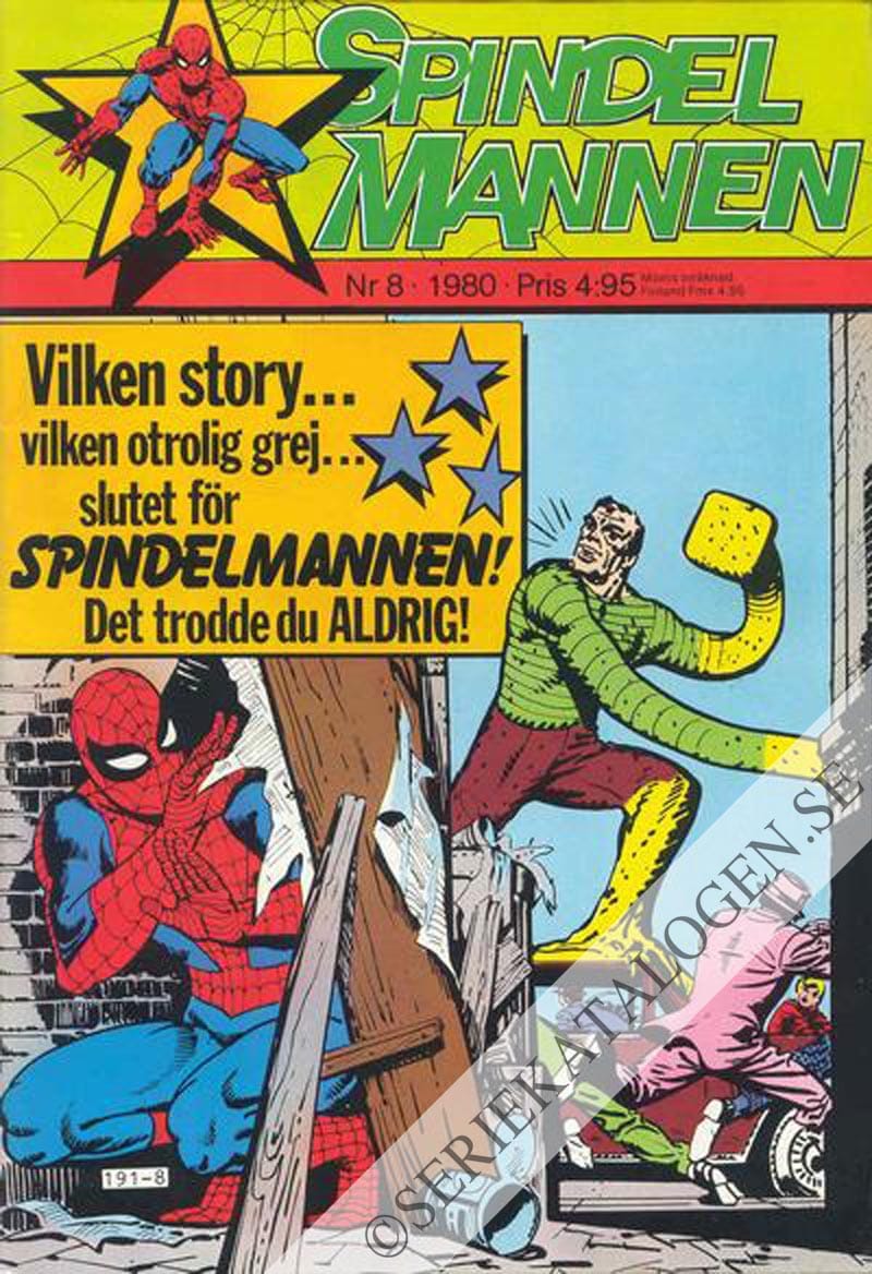 Framsida på Spindelmannen #8 (1980)