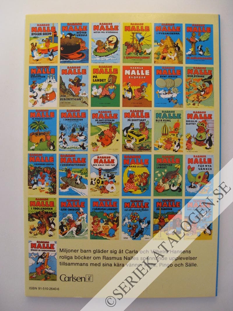 Baksida på Rasmus Nalle möter Tick-Tack och de andra (1981)