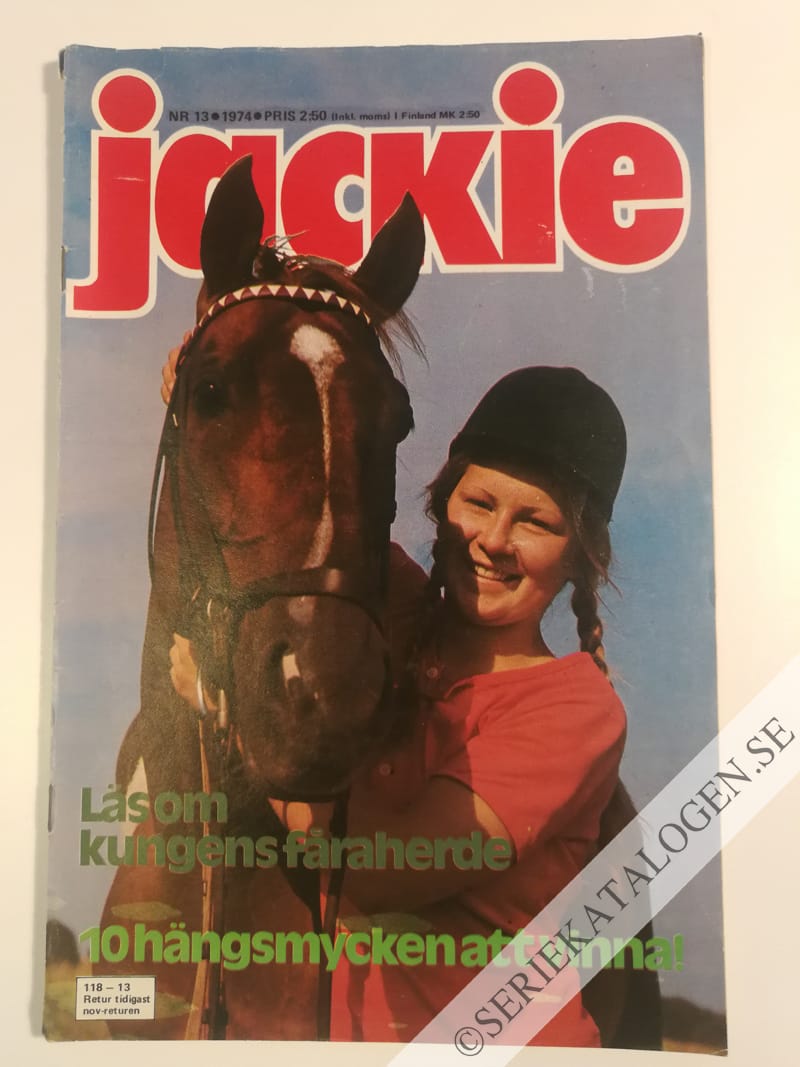 Framsida på Jackie #13 (1974)