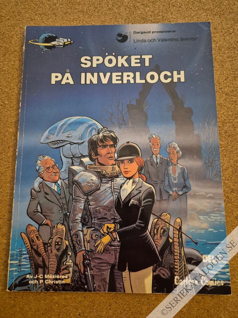 Framsida på Linda och Valentins äventyr Spöket på Inverloch (1984)