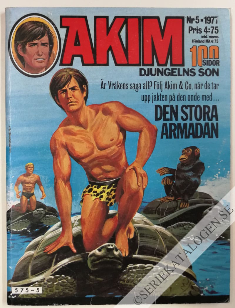 Framsida på Akim - djungelns son #5 (1977)