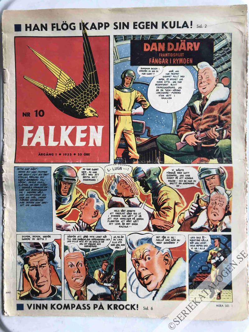 Framsida på Falken #10 (1955)