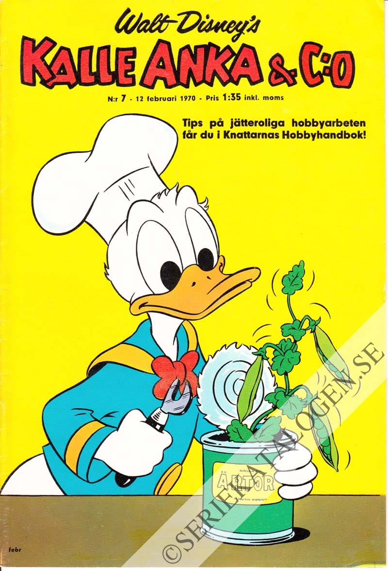 Framsida på Kalle Anka & C:o #7 (1970)