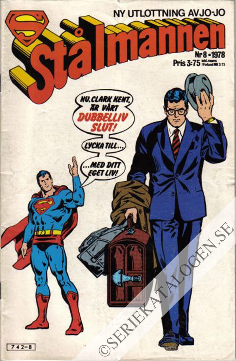 Framsida på Stålmannen #8 (1978)