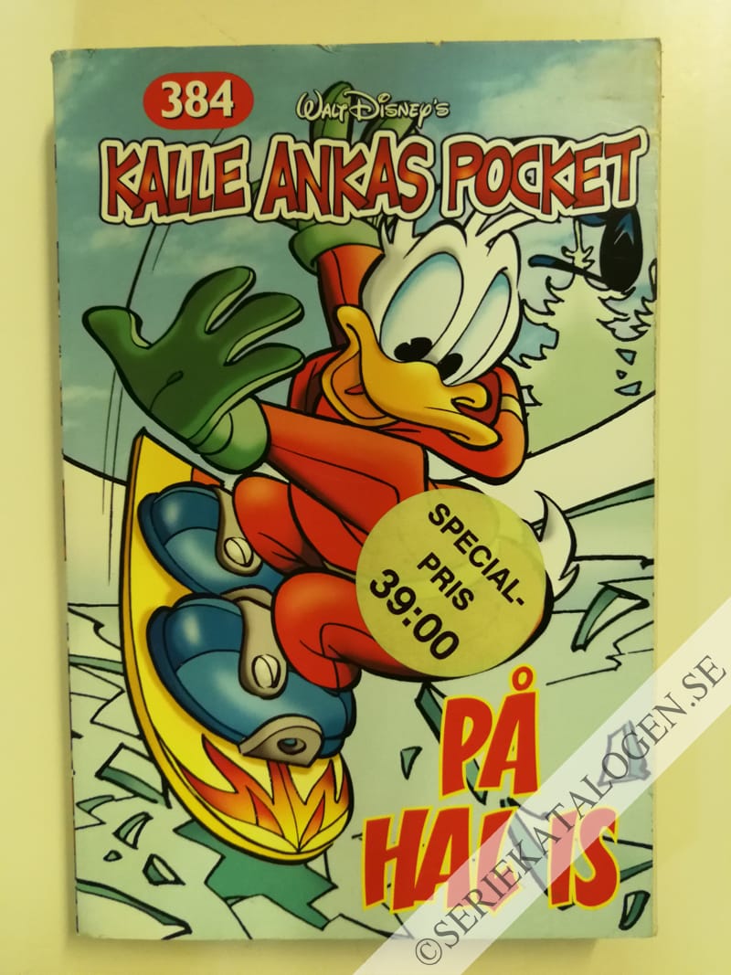 Framsida på Kalle Ankas pocket #384 - På hal is (2011)