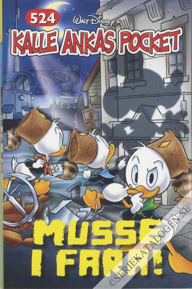 Framsida på Kalle Ankas pocket #524 - Musse i fara! (2021)