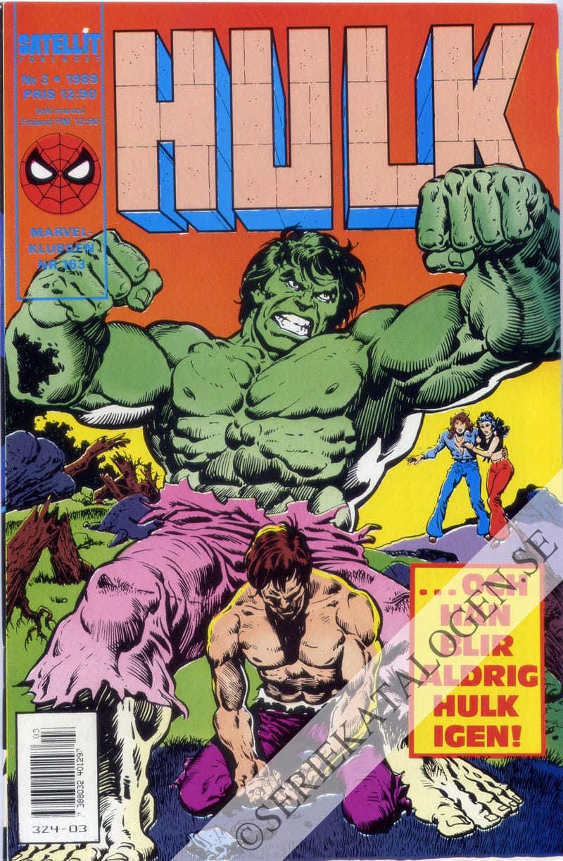 Framsida på Hulk #3 (1989)