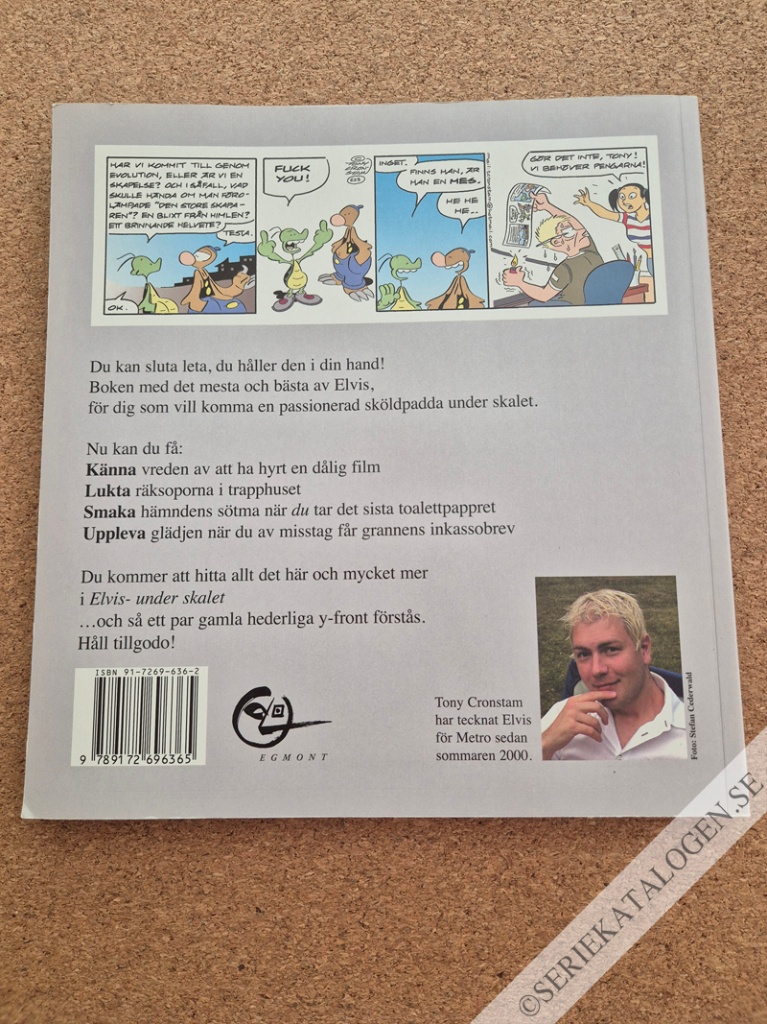 Baksida utan skyddsomslag på Under skalet (2004)