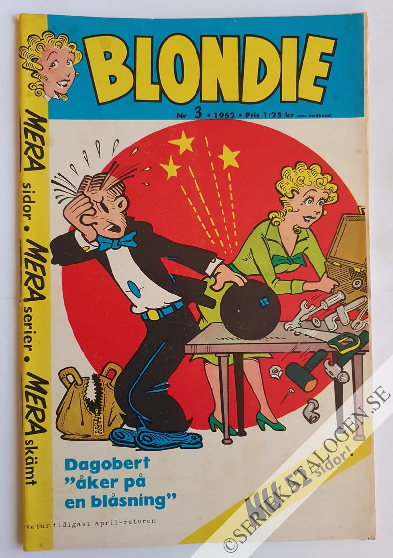 Framsida på Blondie #3 (1962)