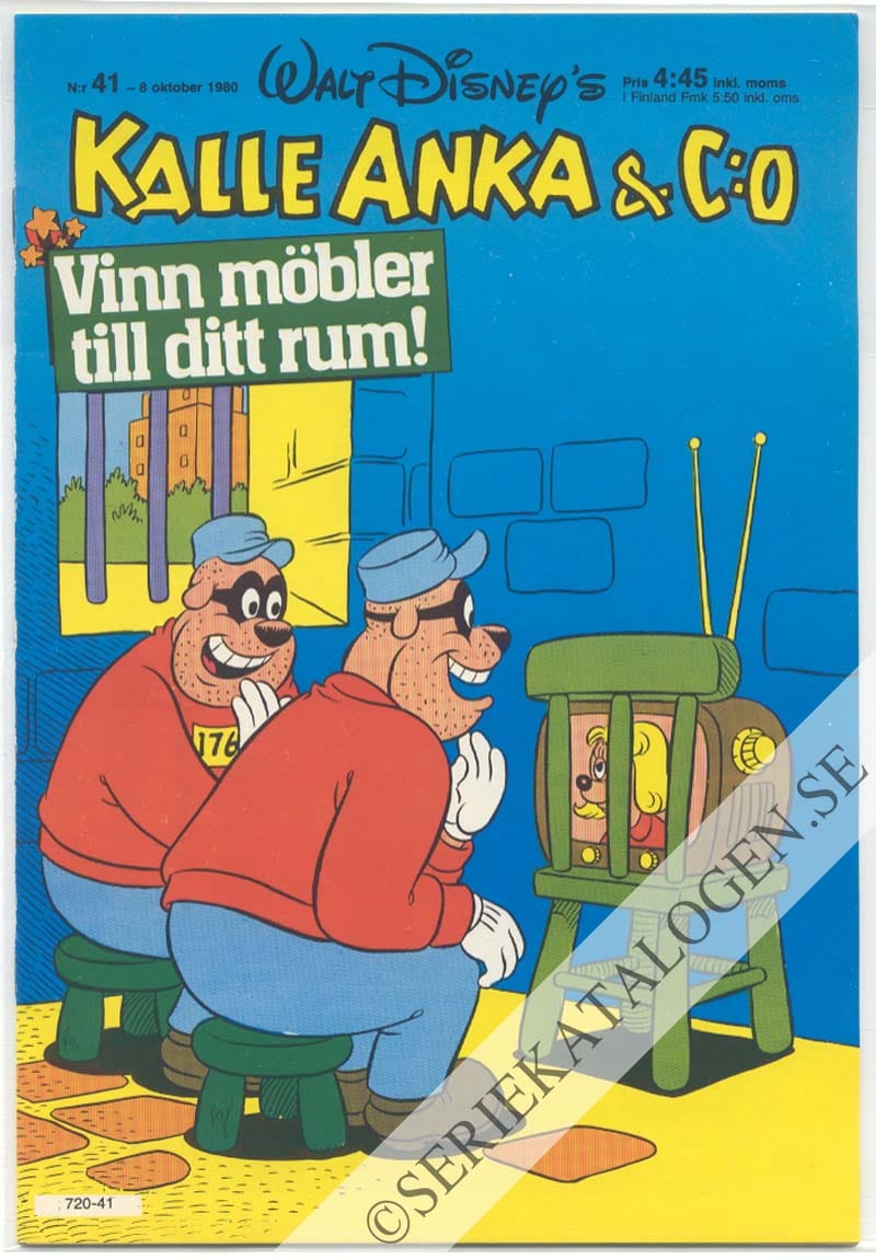 Framsida på Kalle Anka & C:o #41 (1980)