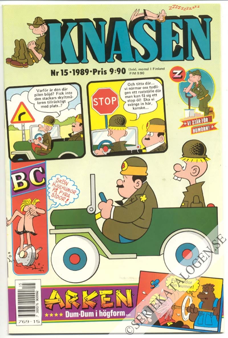 Framsida på Knasen #15 (1989)