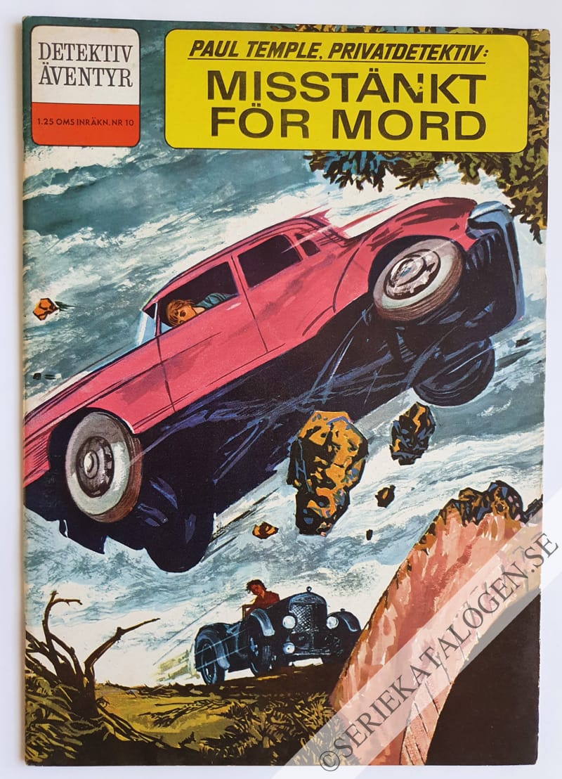 Framsida på Detektiväventyr Paul Temple, privatdetektiv: Misstänkt för mord (1963)