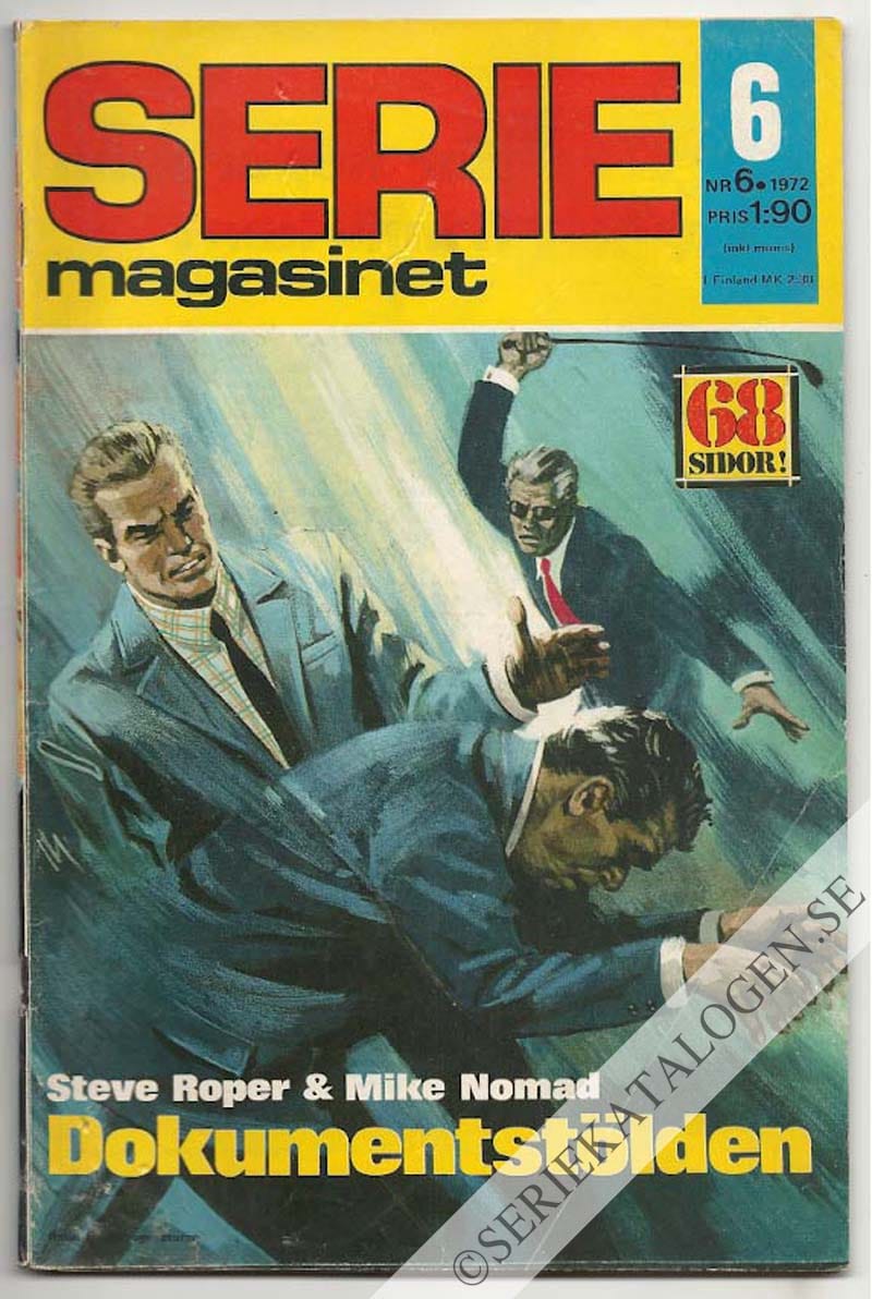 Framsida på Seriemagasinet #6 (1972)