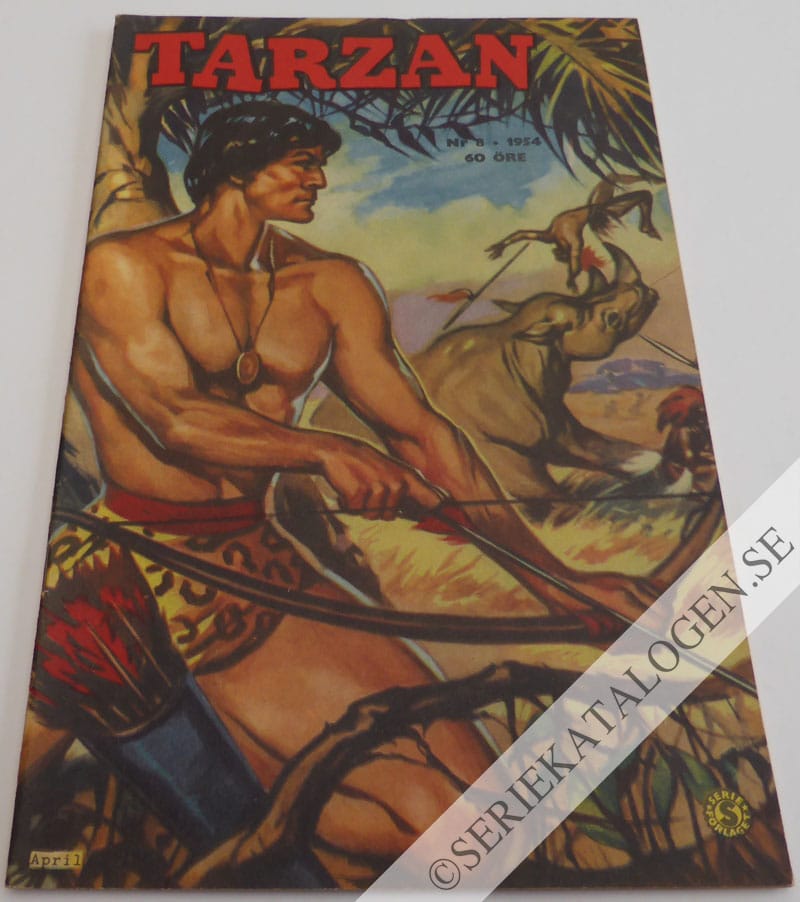 Framsida på Tarzan #8 (1954)