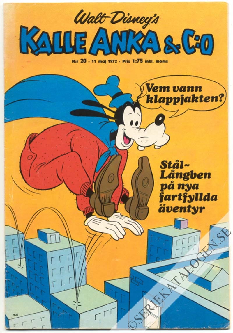 Framsida på Kalle Anka & C:o #20 (1972)