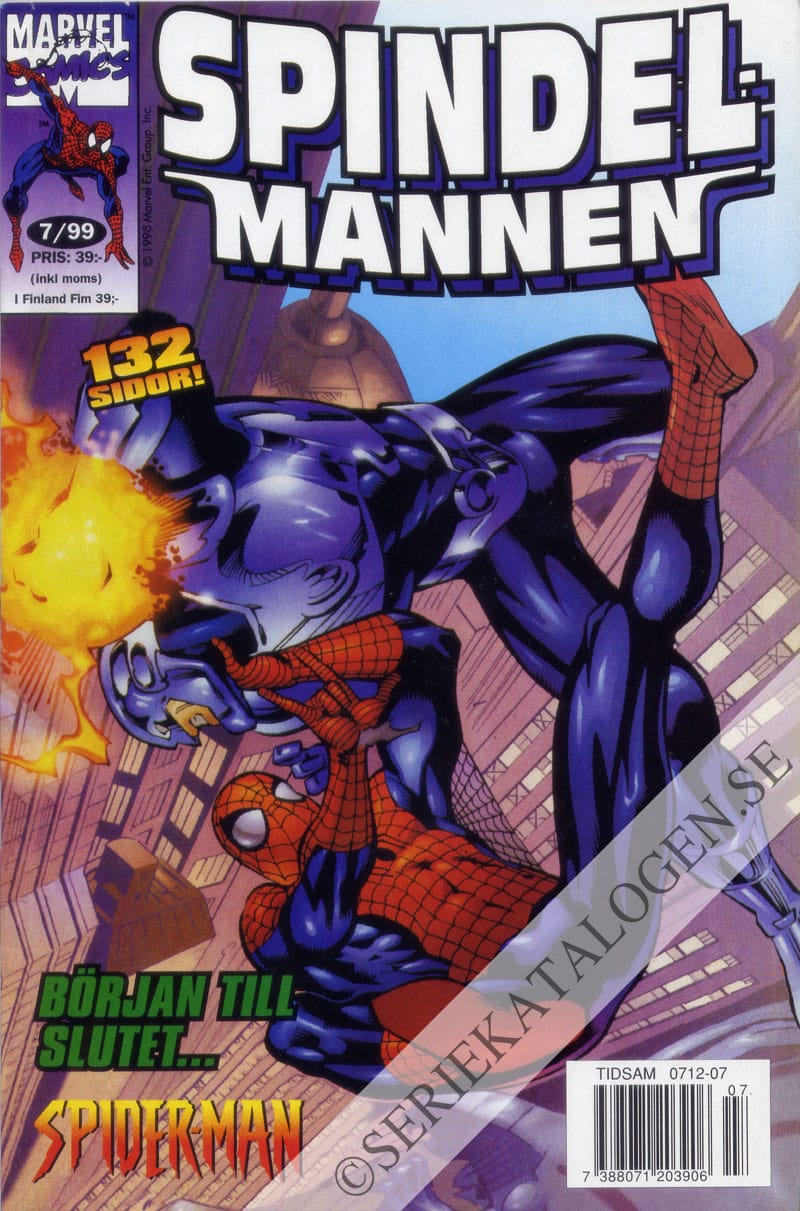Framsida på Spindelmannen #7 (1999)