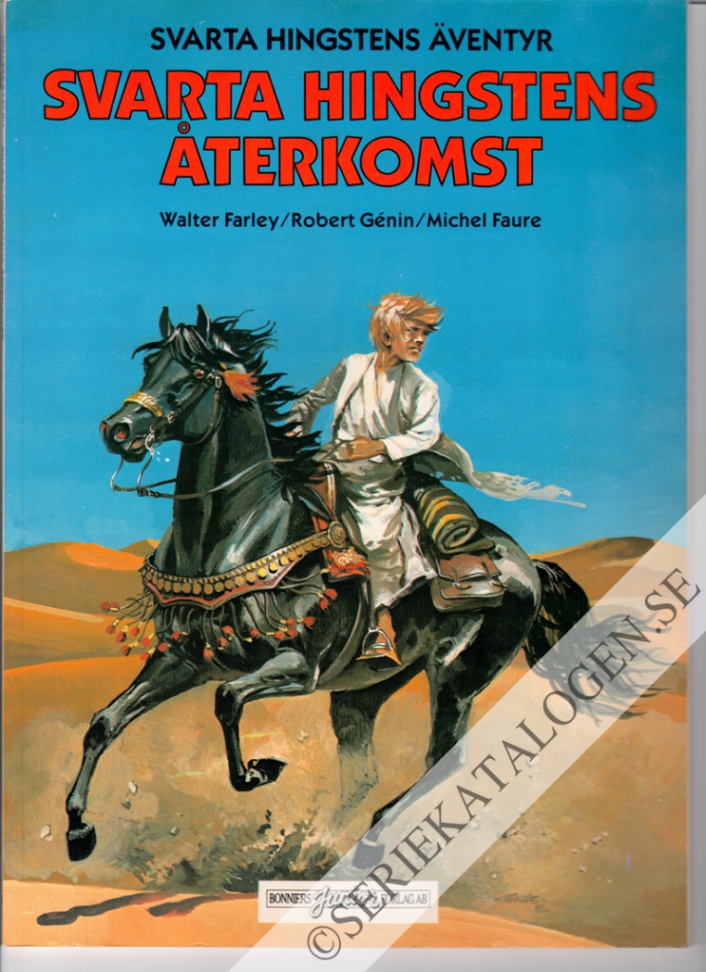 Framsida på Svarta Hingstens äventyr Svarta Hingstens återkomst (1983)