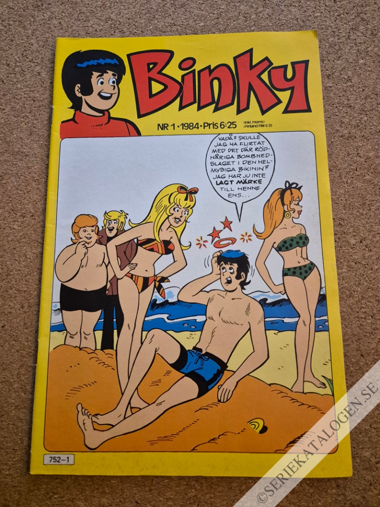 Framsida på Binky #1 (1984)