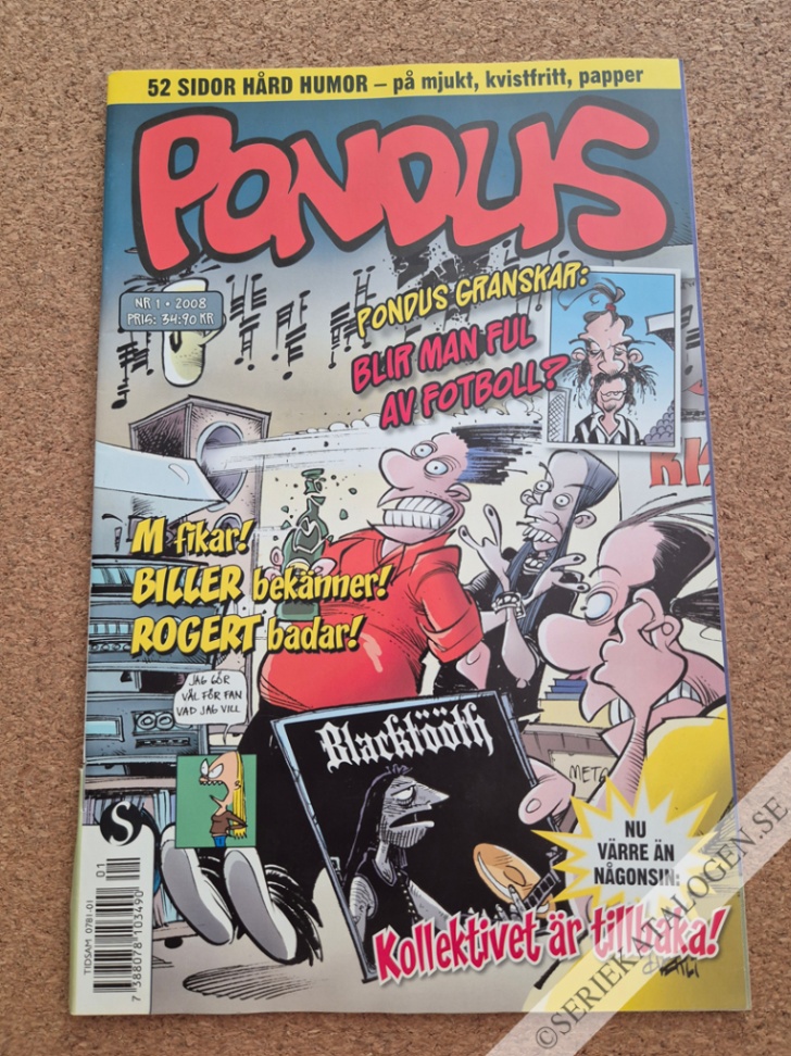 Framsida på Pondus #1 (2008)