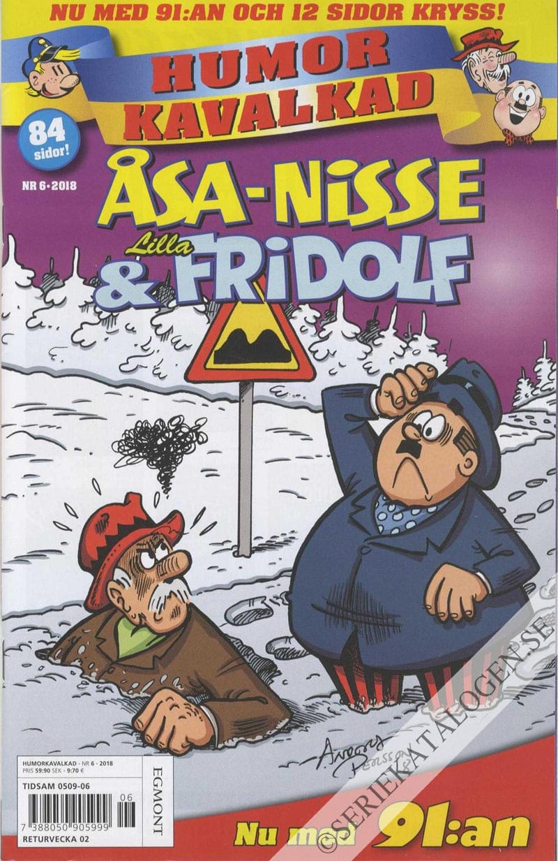 Framsida på Humorkavalkad #6 (2018)